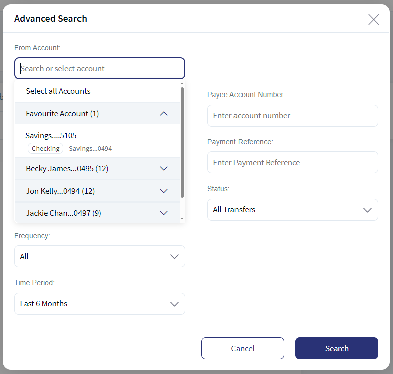 Transfer Activities - Single Customer